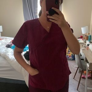 Scrub star scrub top